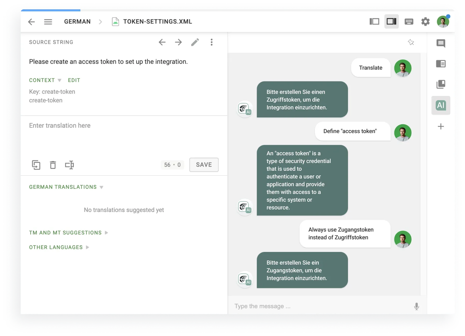 Crowdin’s AI Co-pilot for Translators