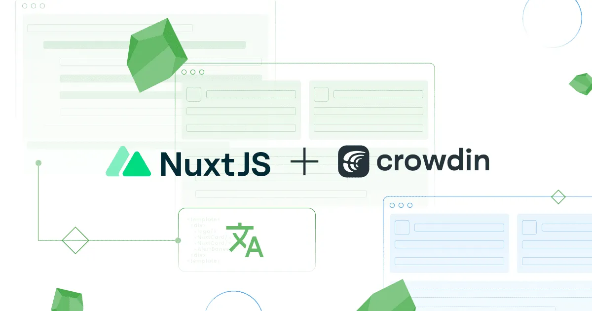 Nuxtjs i18n, multi-language applications with Crowdin