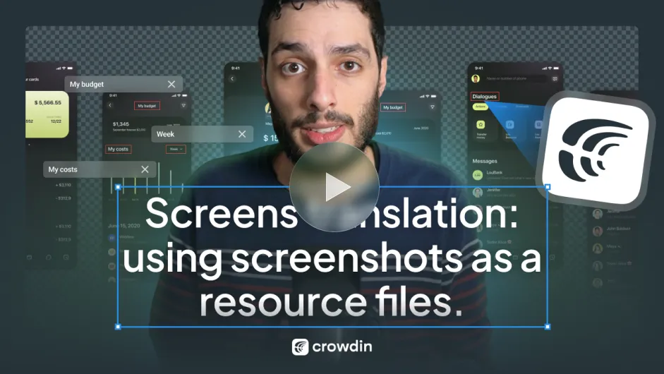 Watch video: Crowdin's Screen Translation Feature